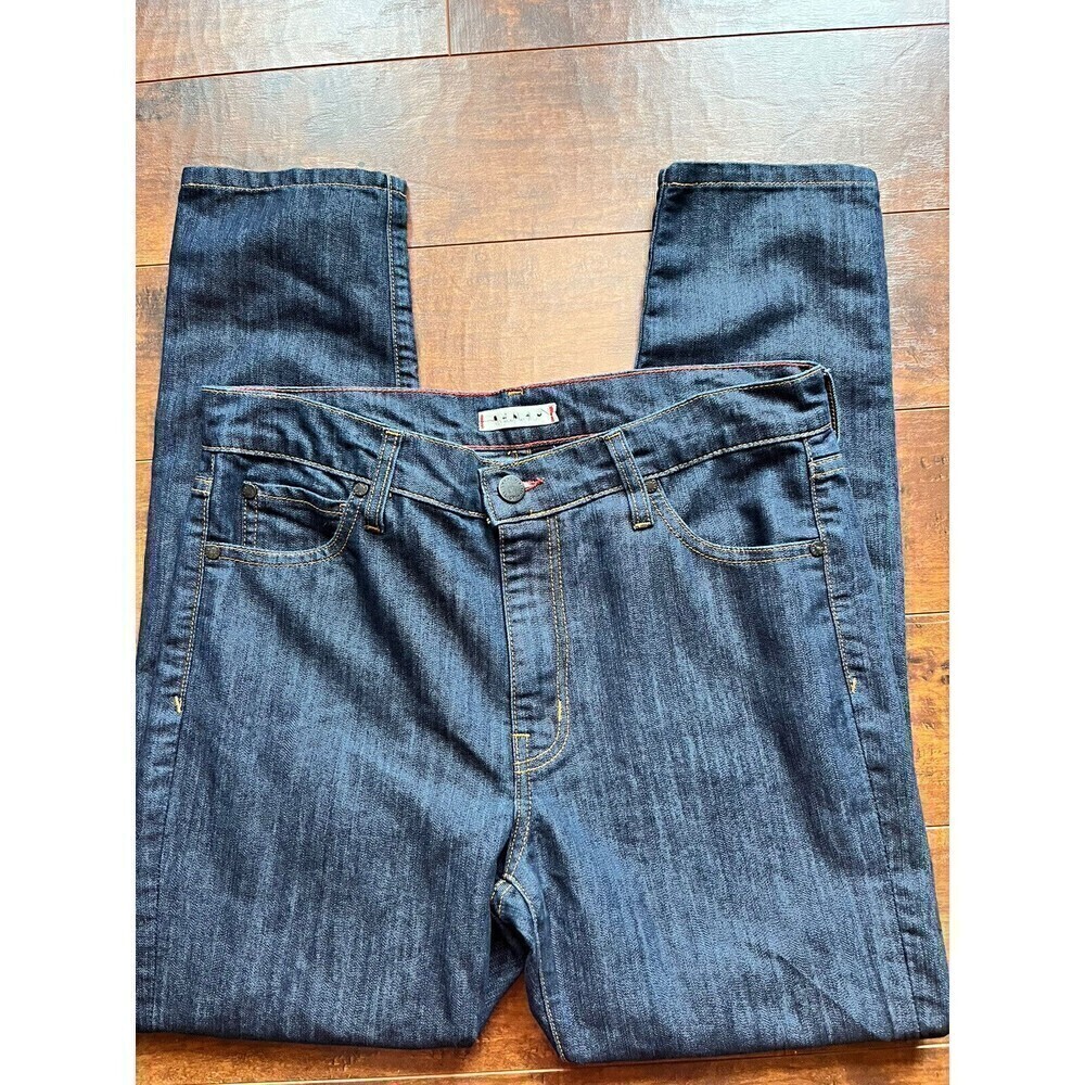 Alice Olivia Straight Leg Casual Dark Wash Jeans READ BELOW